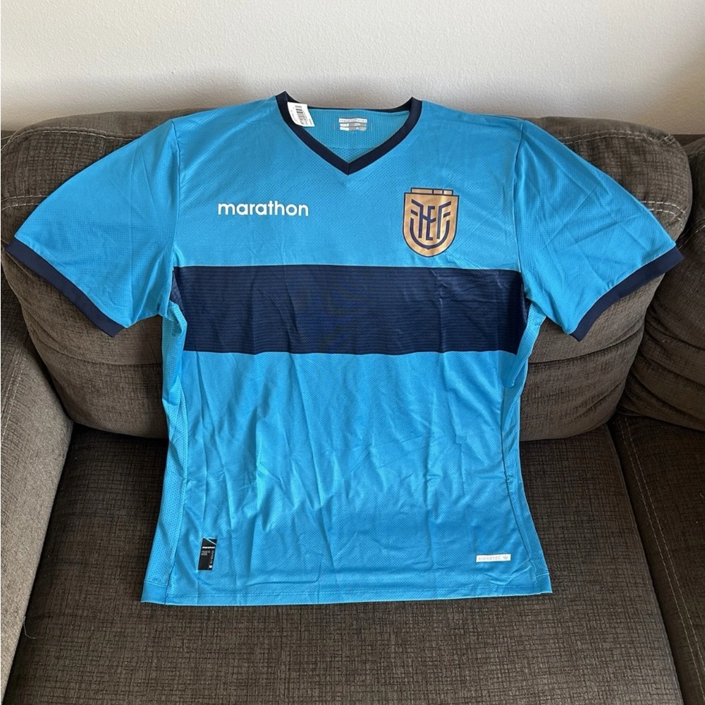 Marathon Authentic Ecuador Team Blue Copa America Goalkeeper Jersey Men’s Sz XL